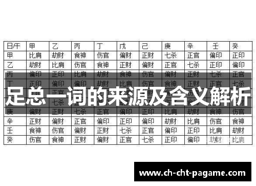 足总一词的来源及含义解析 足总一词的来源及含义解析